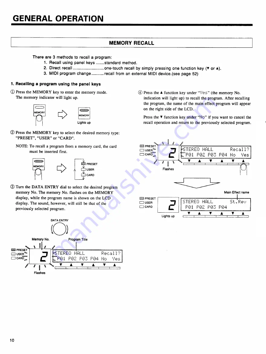 Yamaha SPX990 Operation Manual Download Page 12