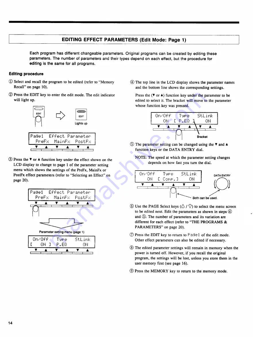 Yamaha SPX990 Operation Manual Download Page 16