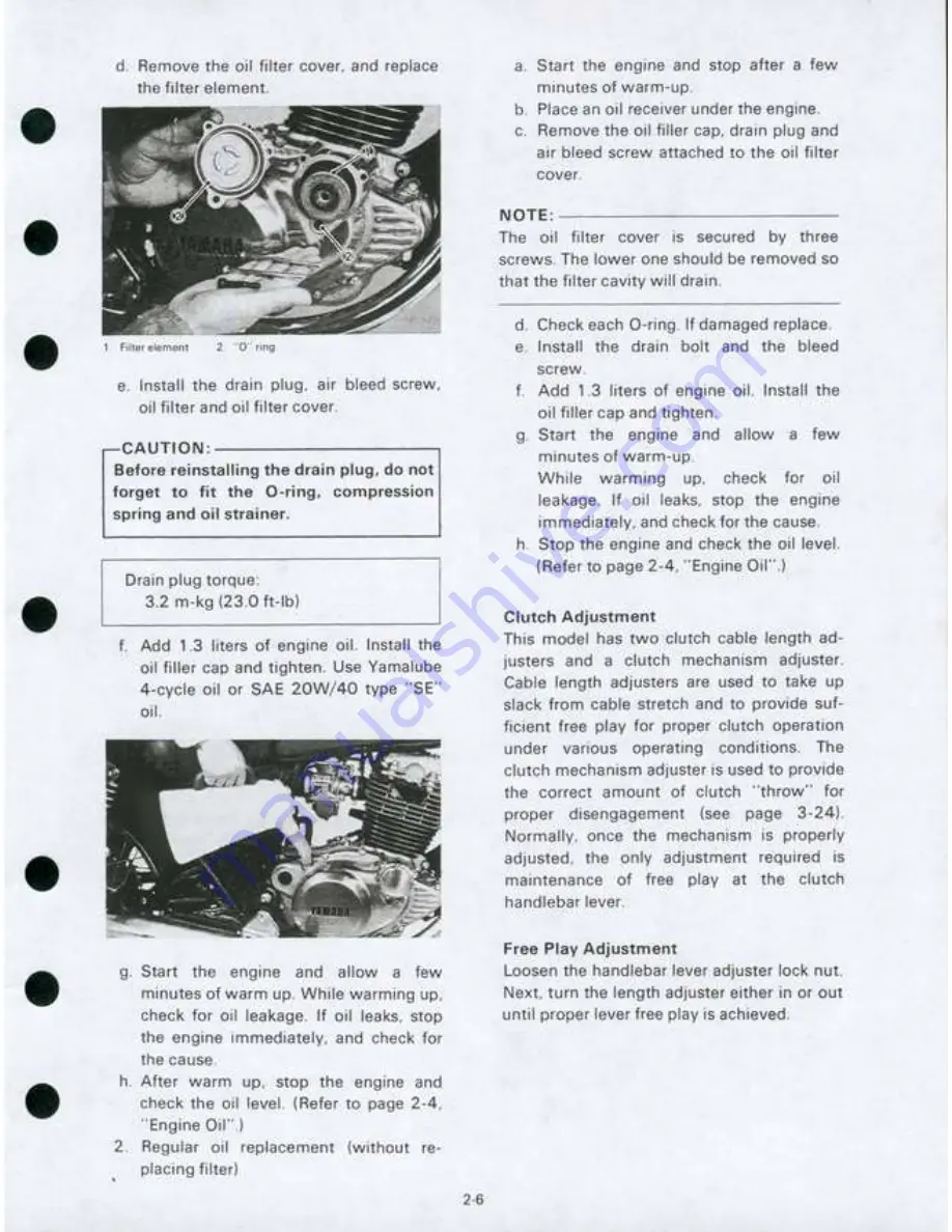 Yamaha SR250 Repair Manual Download Page 11