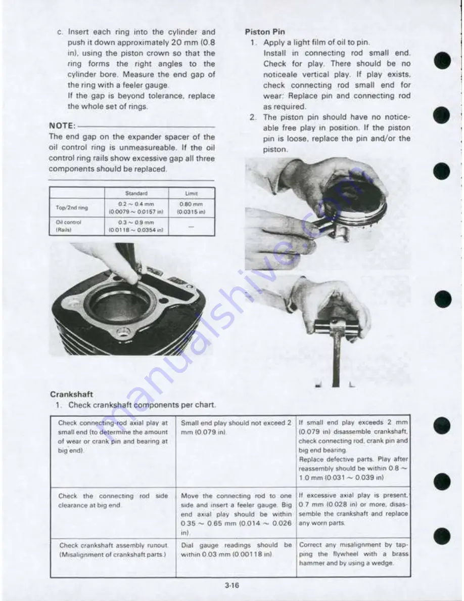 Yamaha SR250 Repair Manual Download Page 34