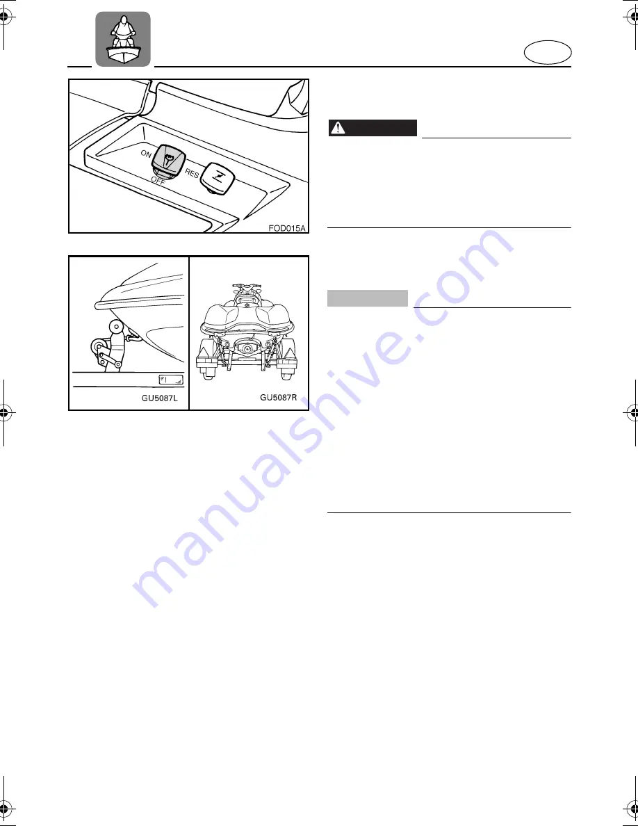 Yamaha SUV1200 WaveRunner 2003 Owner'S/Operator'S Manual Download Page 94