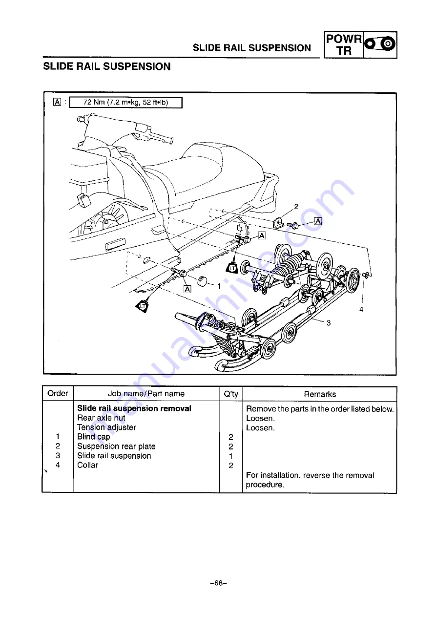 Yamaha SXV70ERG 2001 Service Manual Download Page 74