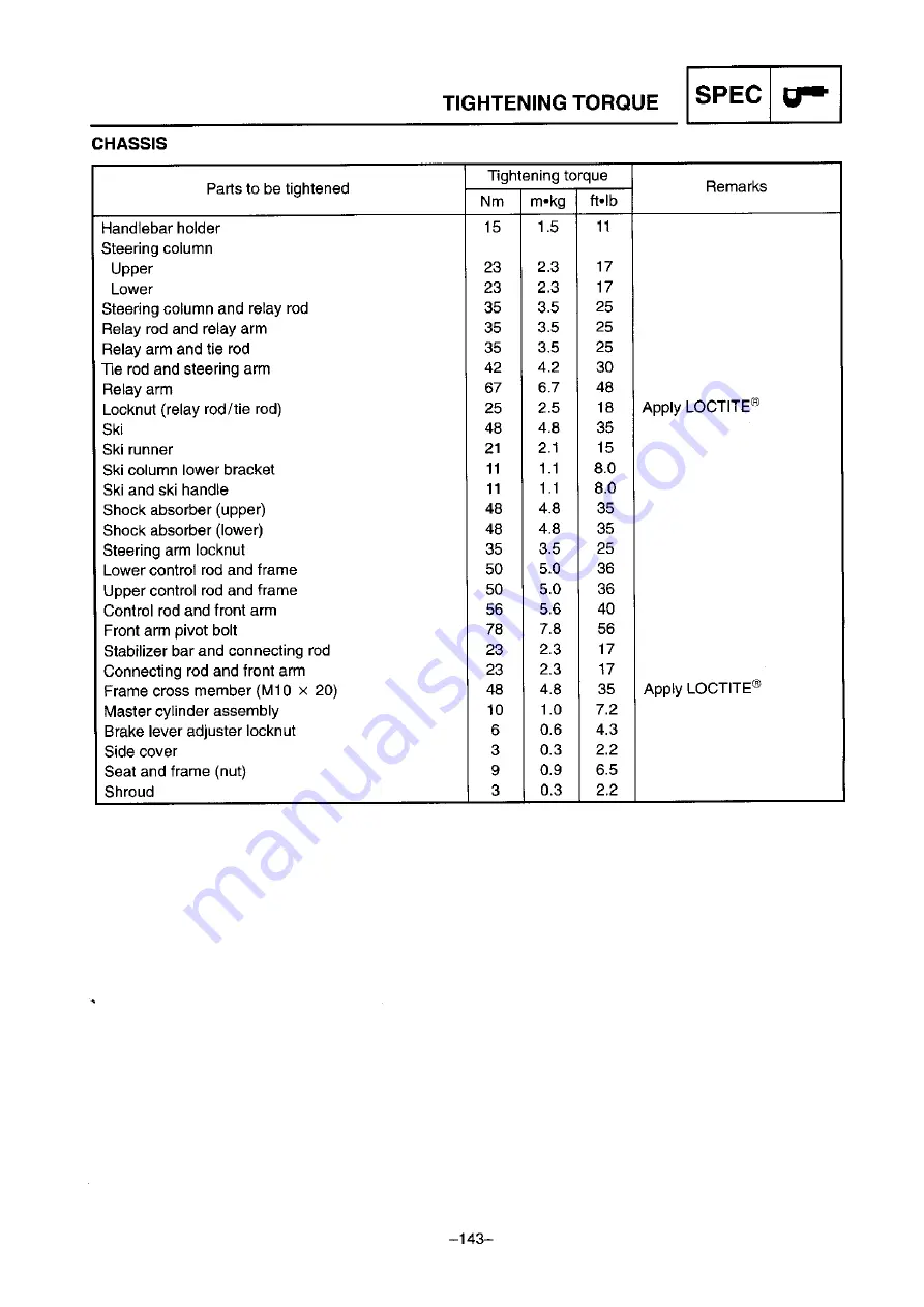 Yamaha SXV70ERG 2001 Service Manual Download Page 149