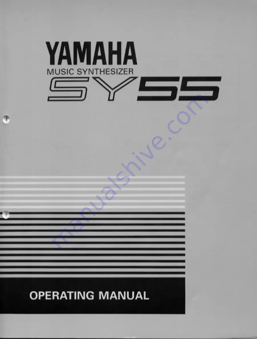 Yamaha SY55 Operating Manual Download Page 1