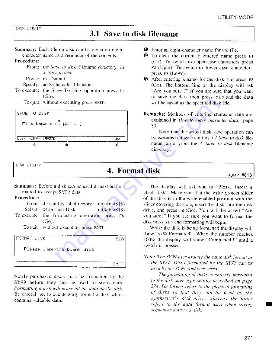 Yamaha SY99 Operating Manual Download Page 283