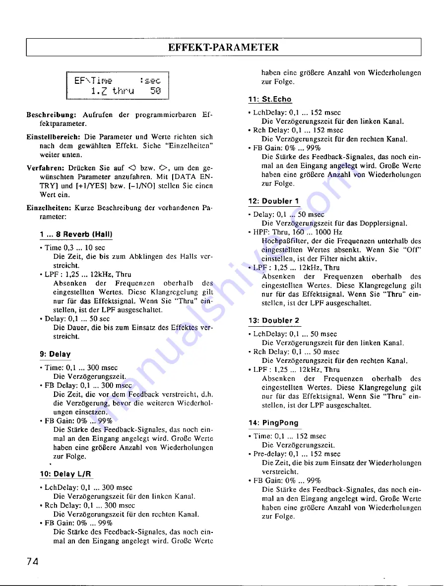 Yamaha TG55 (German) Bedienungsanleitung Download Page 78