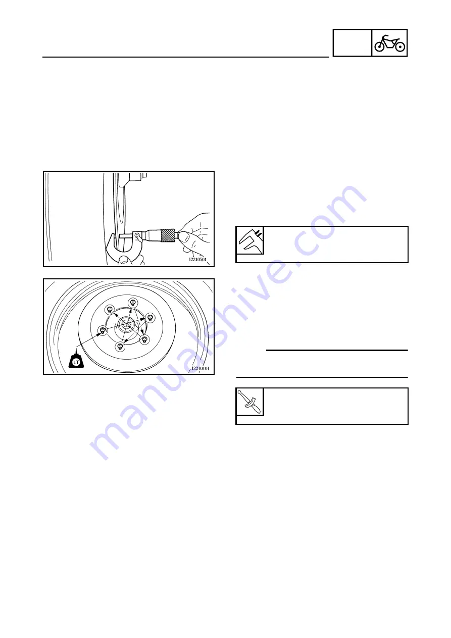 Yamaha tmax XP500A Service Manual Download Page 208