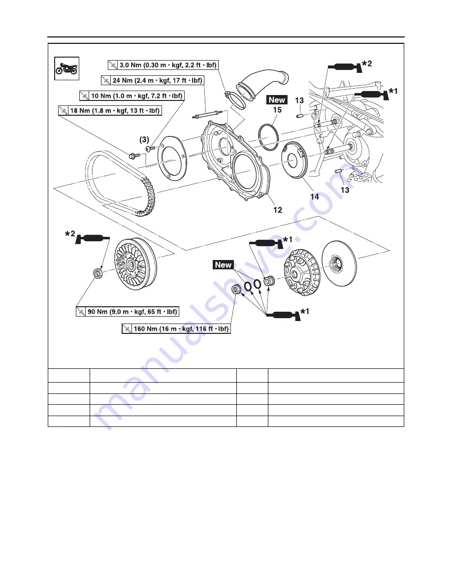 Yamaha TMAX XP500F 2015 Service Manual Download Page 280