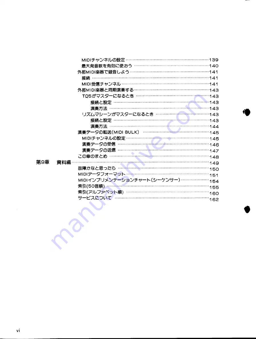 Yamaha TQ5 (Japanese) Owner'S Manual Download Page 8