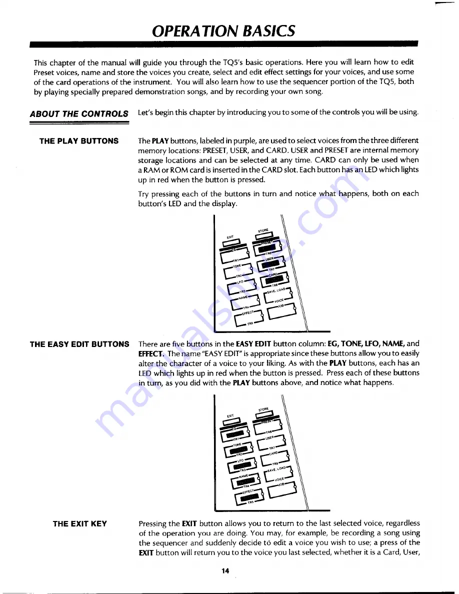 Yamaha TQ5 Operating Manual Download Page 14