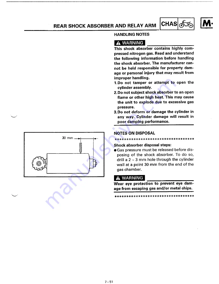 Yamaha TRX850H Service Manual Download Page 247