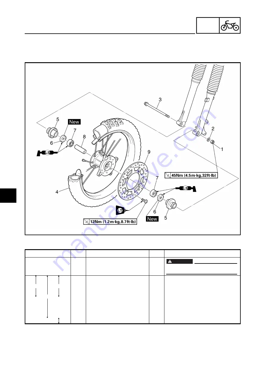 Yamaha TT-R125(M) Owner'S Service Manual Download Page 342