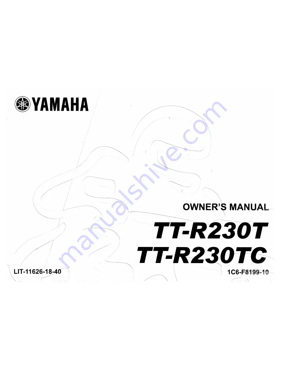 Yamaha TT-R230T Owner'S Manual Download Page 1