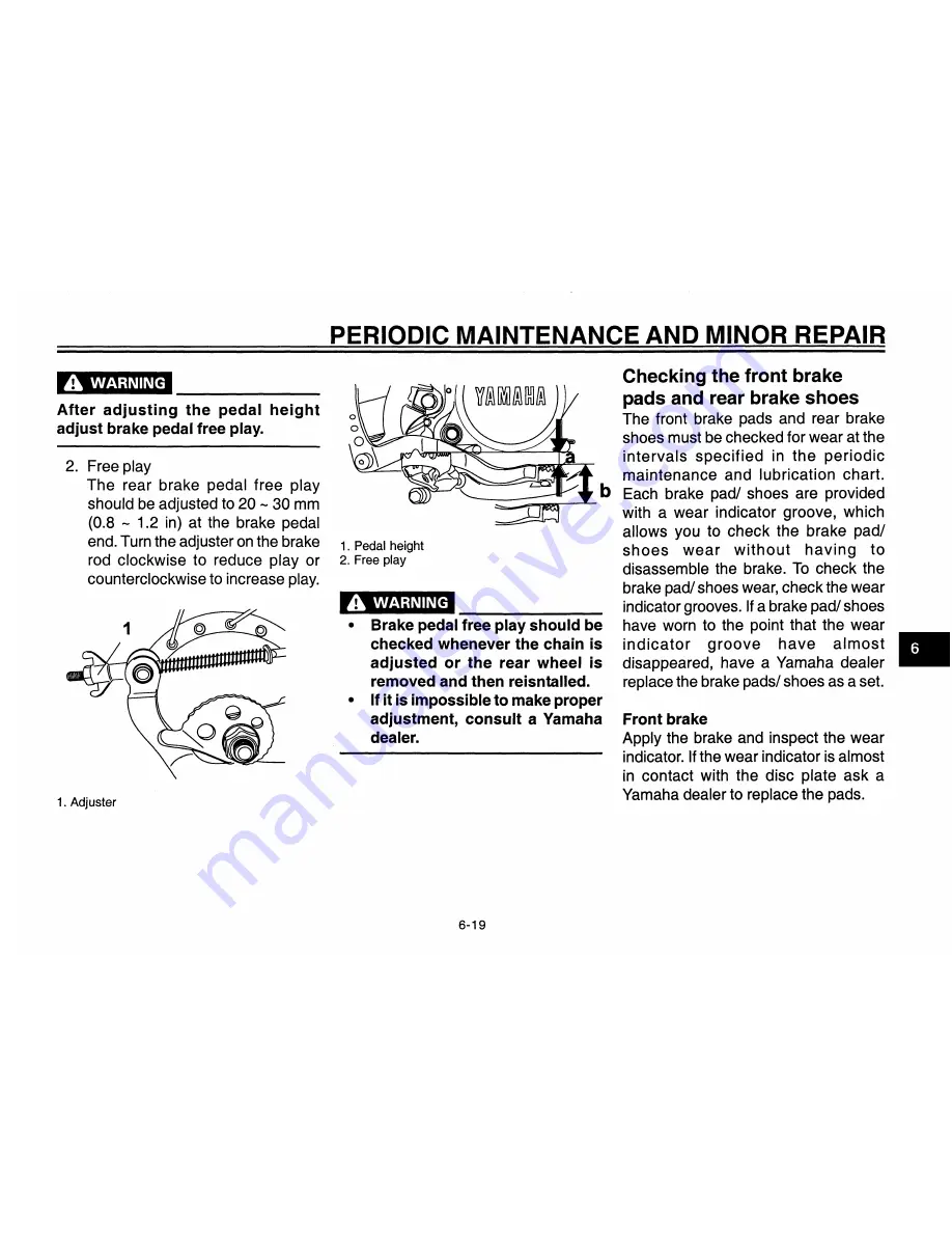 Yamaha TT-R230T Owner'S Manual Download Page 52