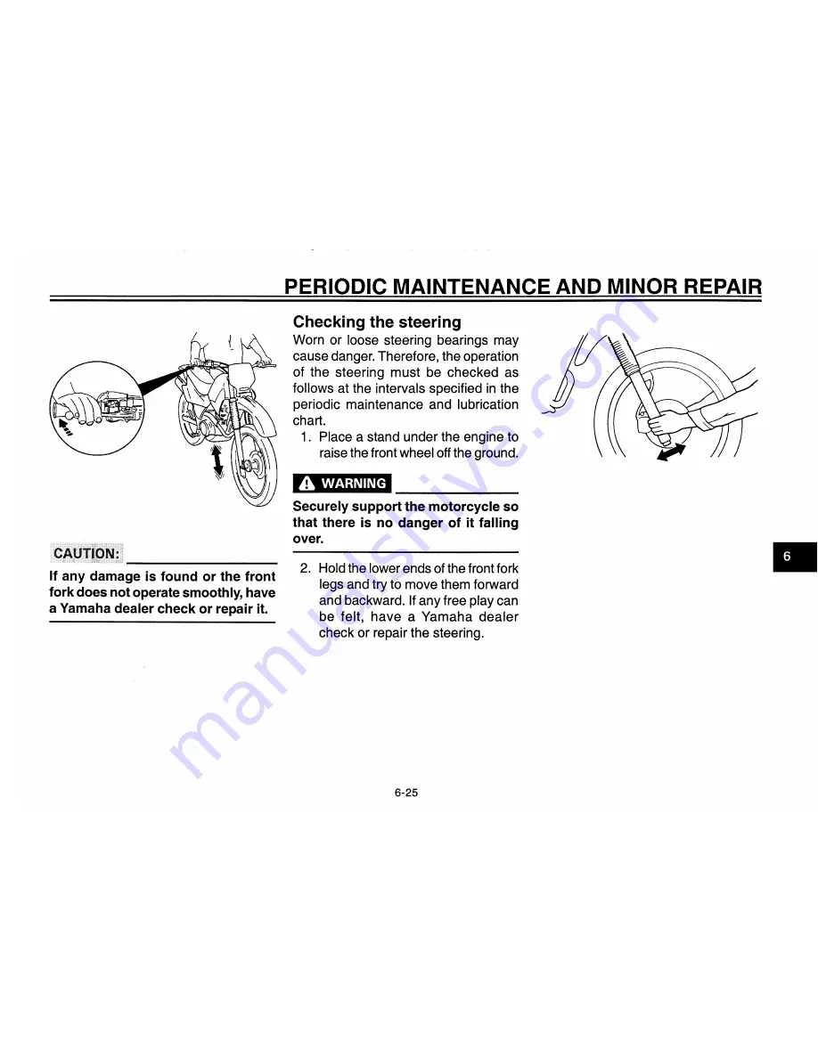 Yamaha TT-R230T Owner'S Manual Download Page 58