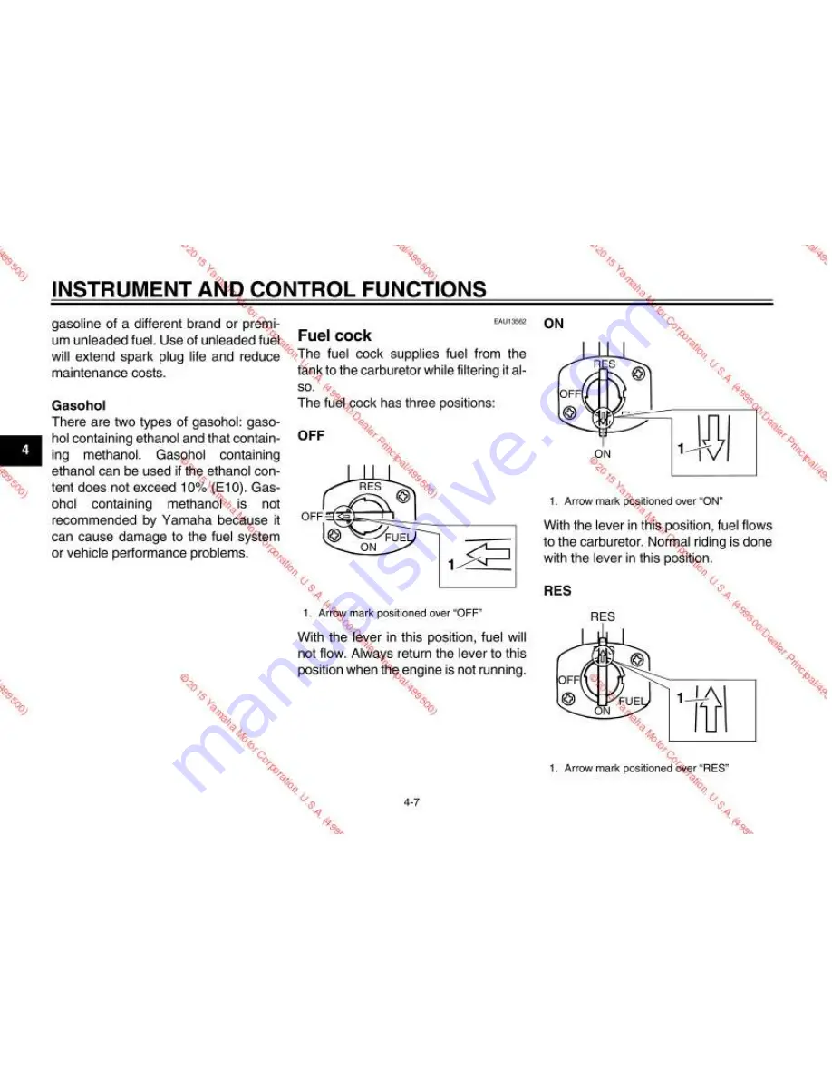 Yamaha TW200F1 Owner'S Manual Download Page 26