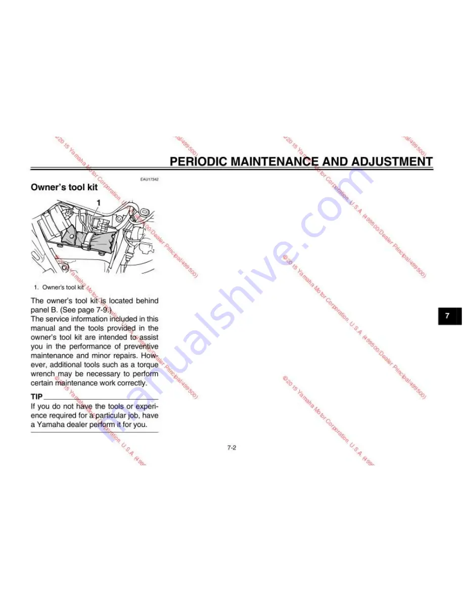 Yamaha TW200F1 Owner'S Manual Download Page 39