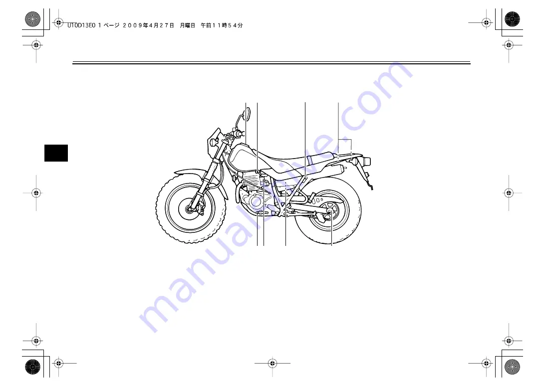 Yamaha TW200Z Owner'S Manual Download Page 16