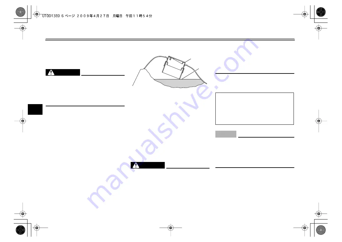 Yamaha TW200Z Owner'S Manual Download Page 24