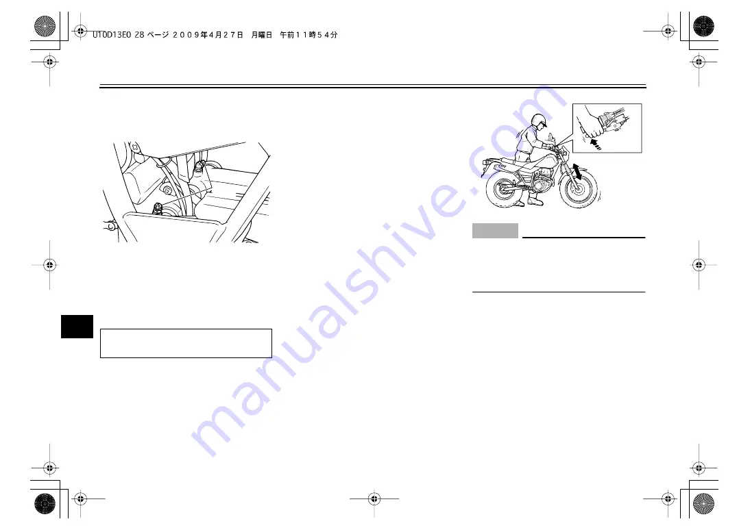 Yamaha TW200Z Owner'S Manual Download Page 64