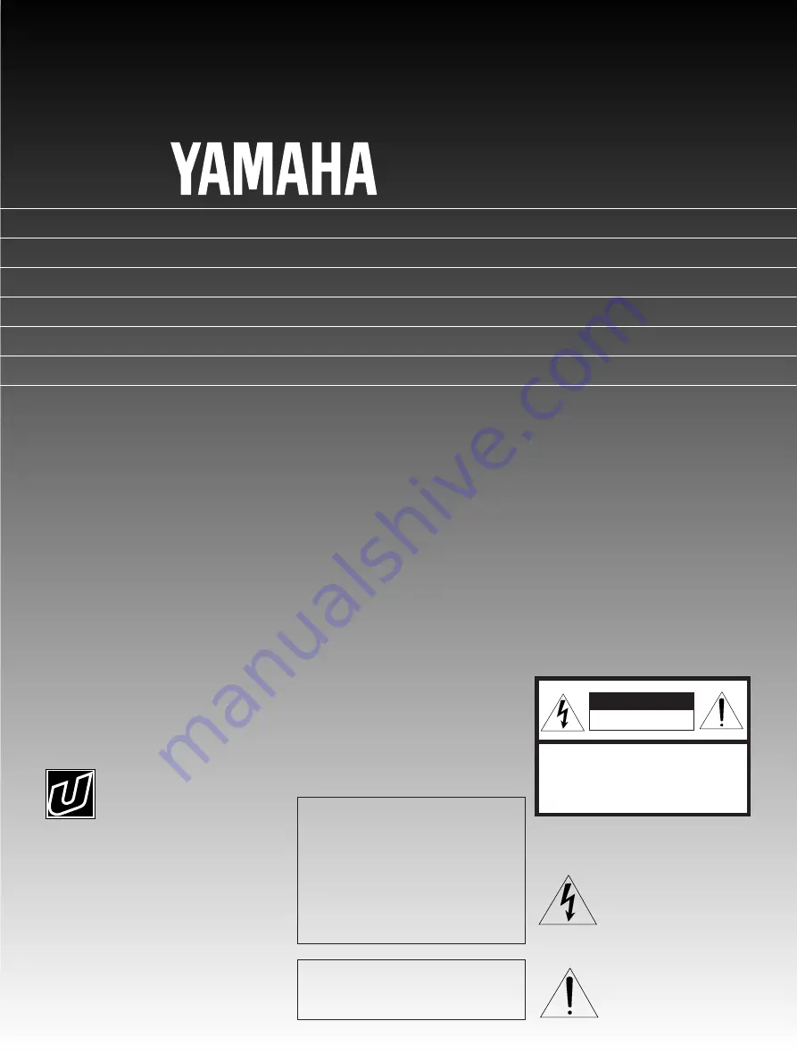 Yamaha TX-470 Owner'S Manual Download Page 1