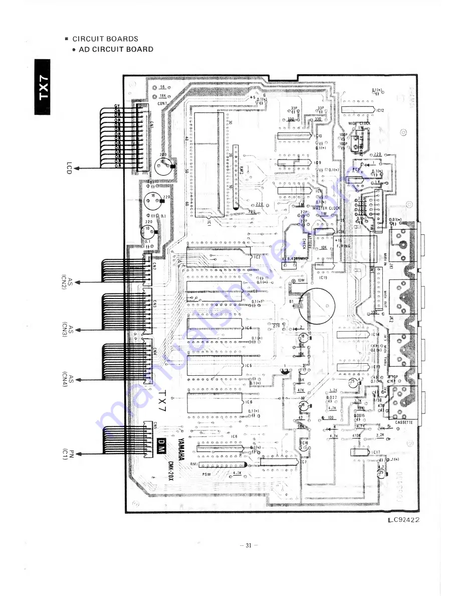 Yamaha TX-7 Скачать руководство пользователя страница 18