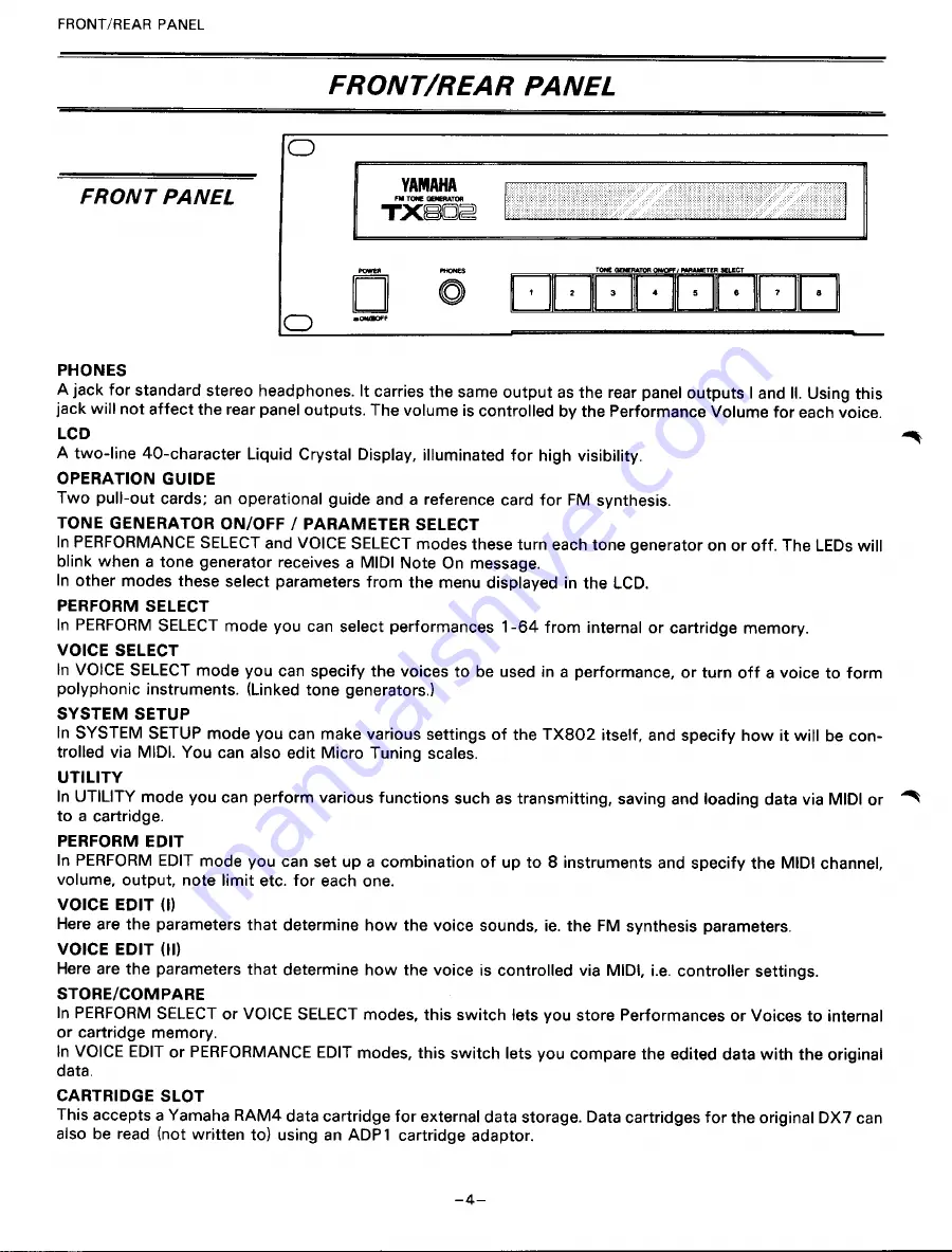 Yamaha TX-802 Скачать руководство пользователя страница 6