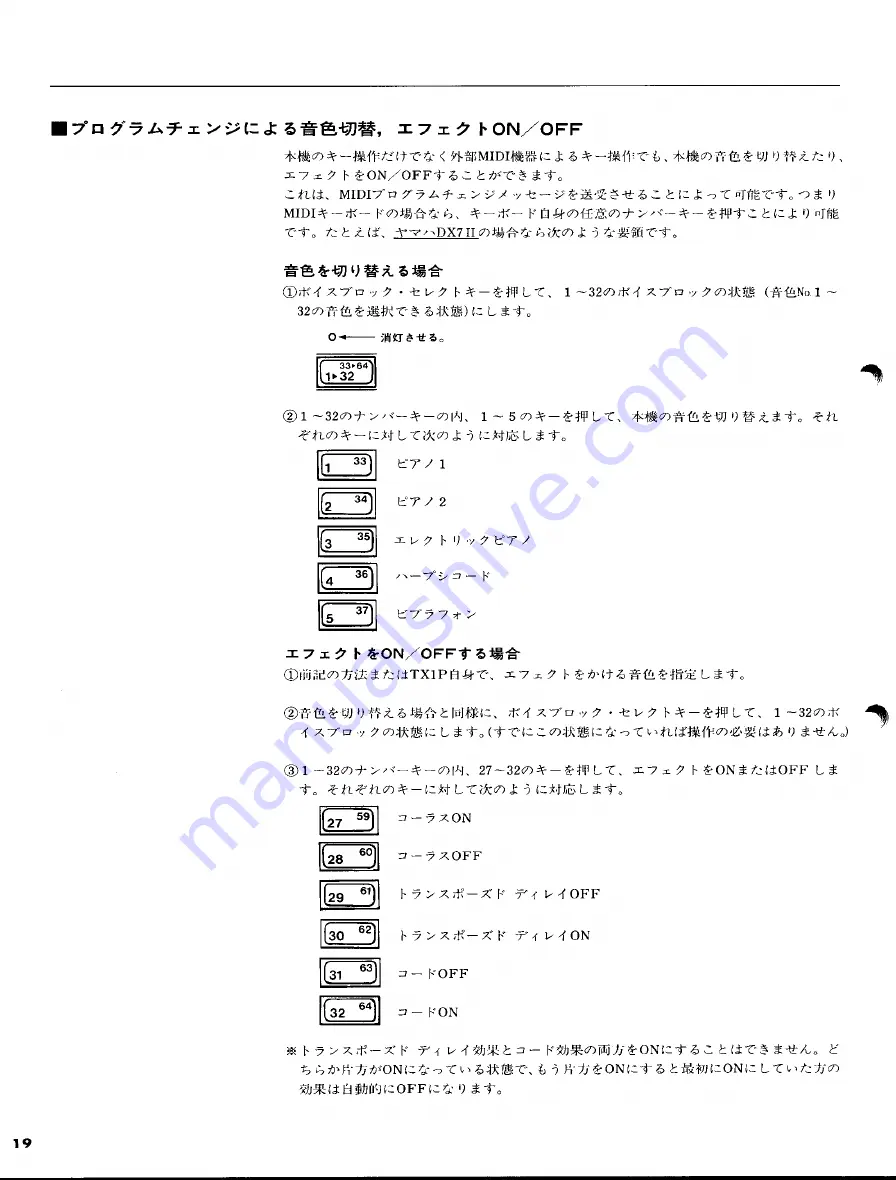 Yamaha TX1P (Japanese) Owner'S Manual Download Page 20