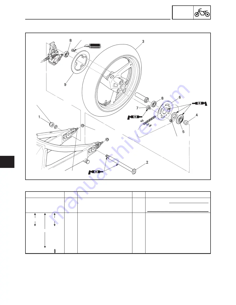 Yamaha TZ125M1 Owner'S Service Manual Download Page 163