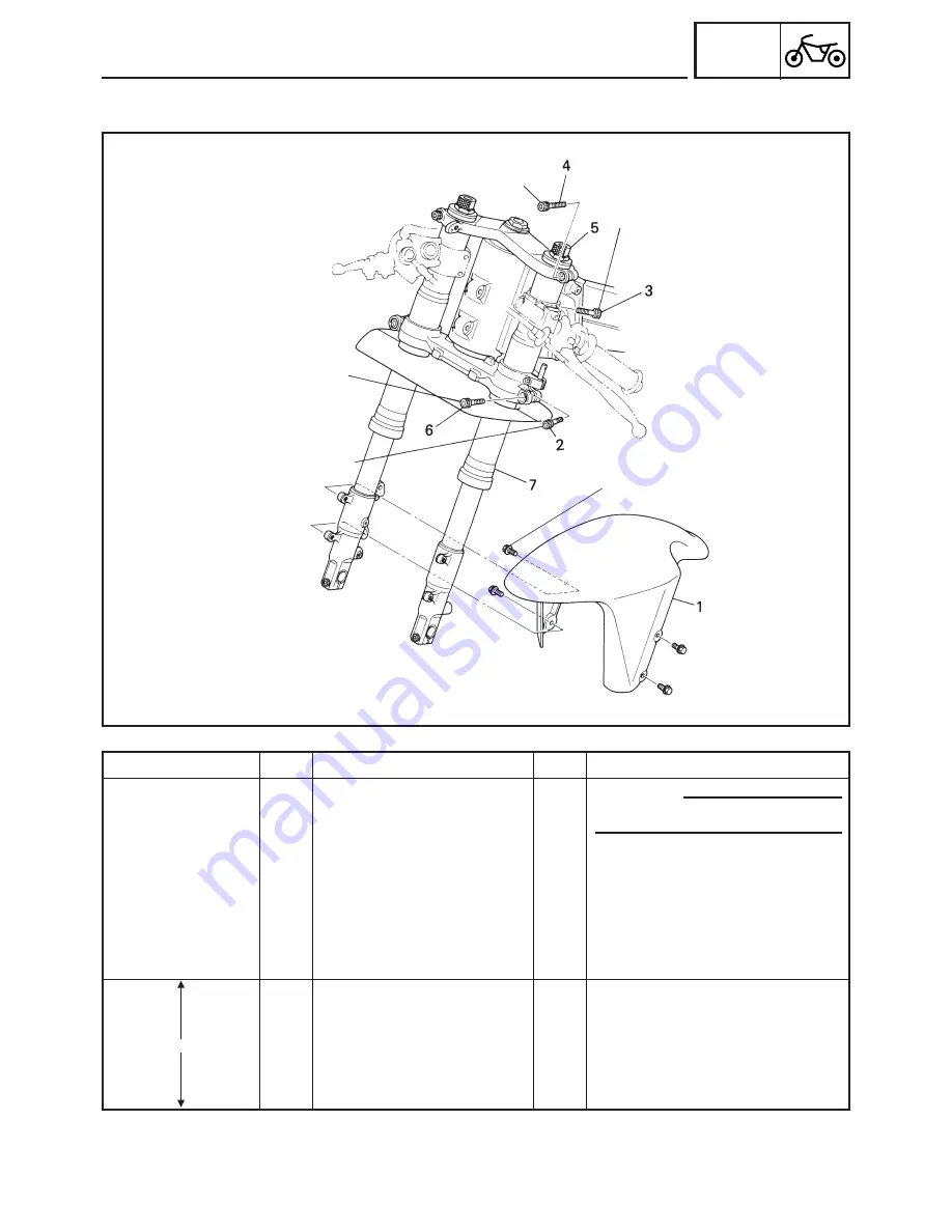 Yamaha TZ125M1 Owner'S Service Manual Download Page 186