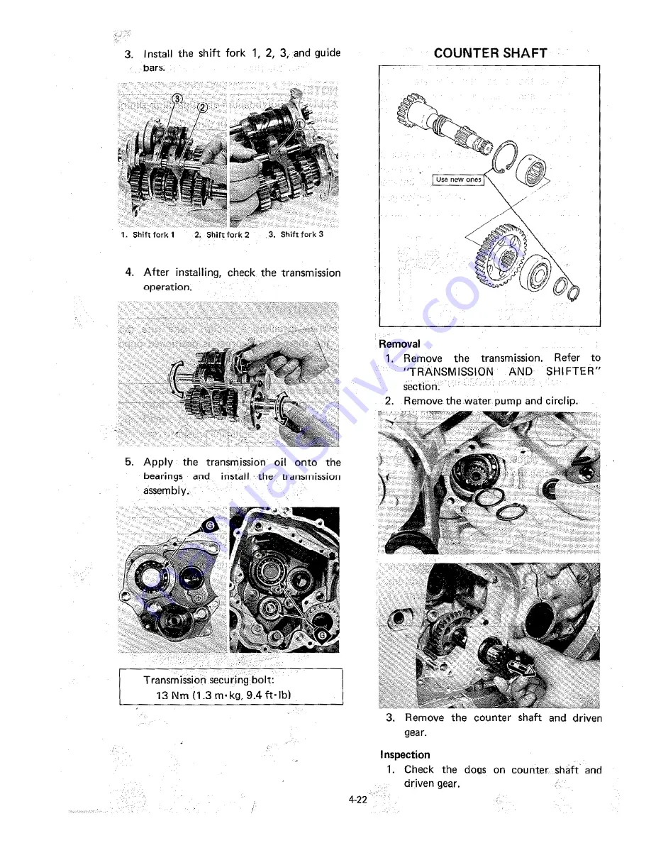 Yamaha TZ250W Service Manual Download Page 68