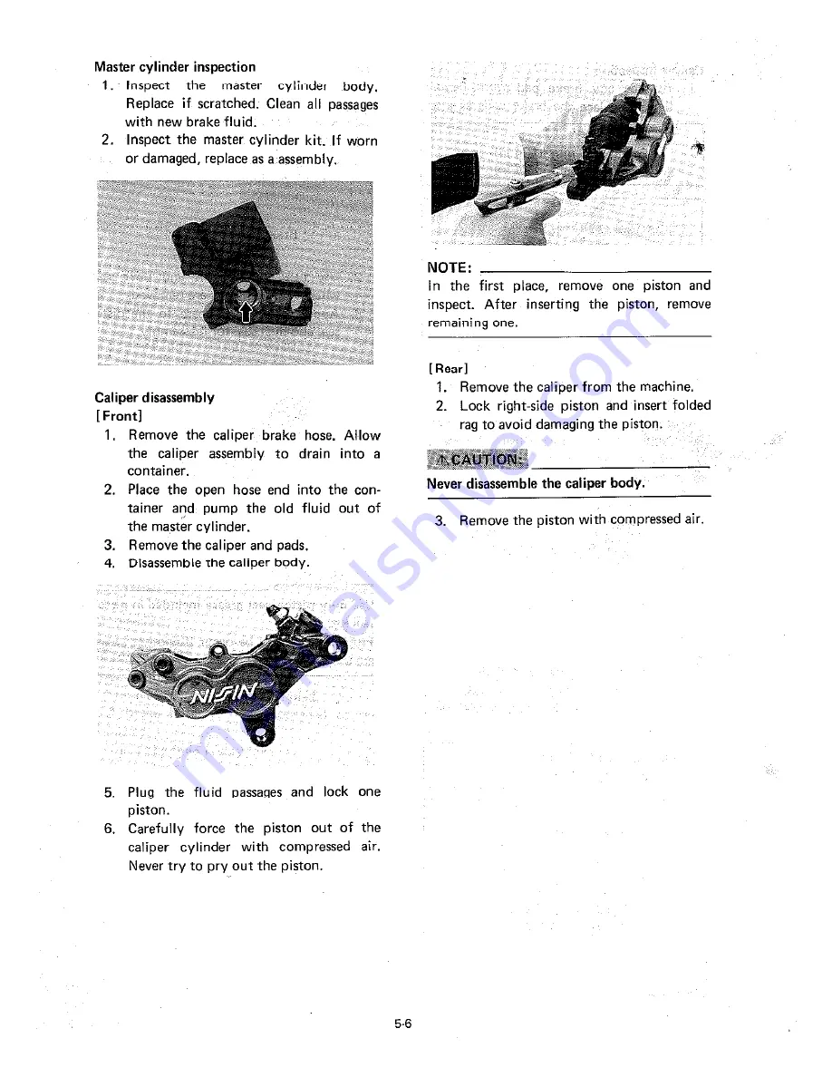 Yamaha TZ250W Service Manual Download Page 85