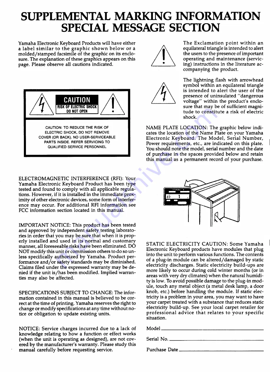 Yamaha US-1000 Owner'S Manual Download Page 2