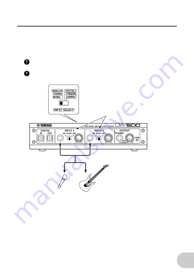 Yamaha UW500Plus (Japanese) Owner'S Manual Download Page 25