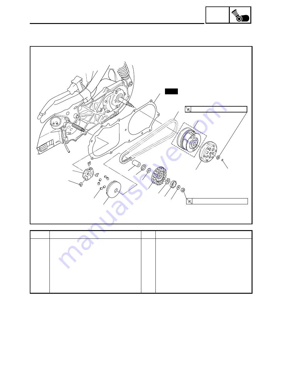 Yamaha Vino YJ50RN Service Manual Download Page 124