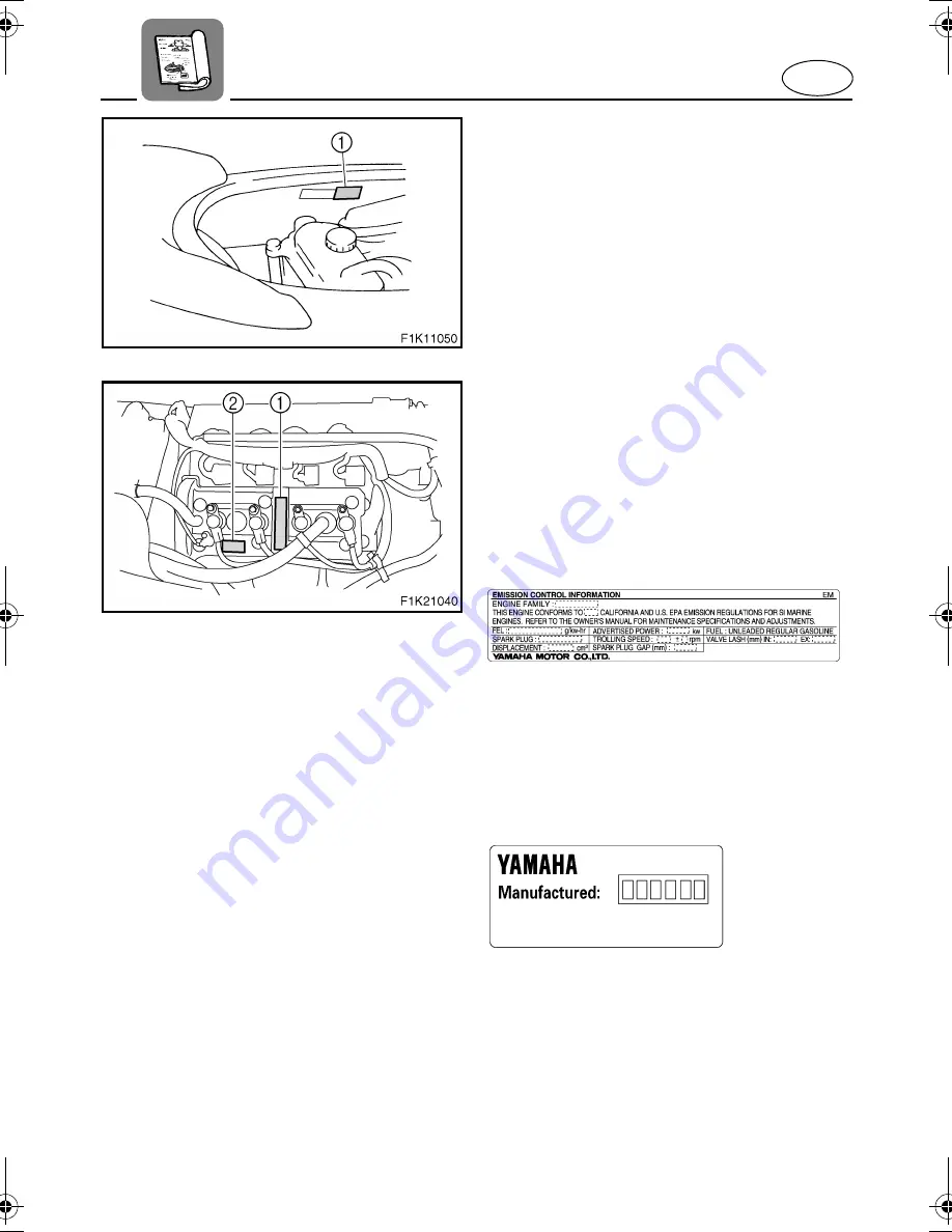 Yamaha VX110 Deluxe WaveRunner 2006 Owner'S/Operator'S Manual Download Page 8