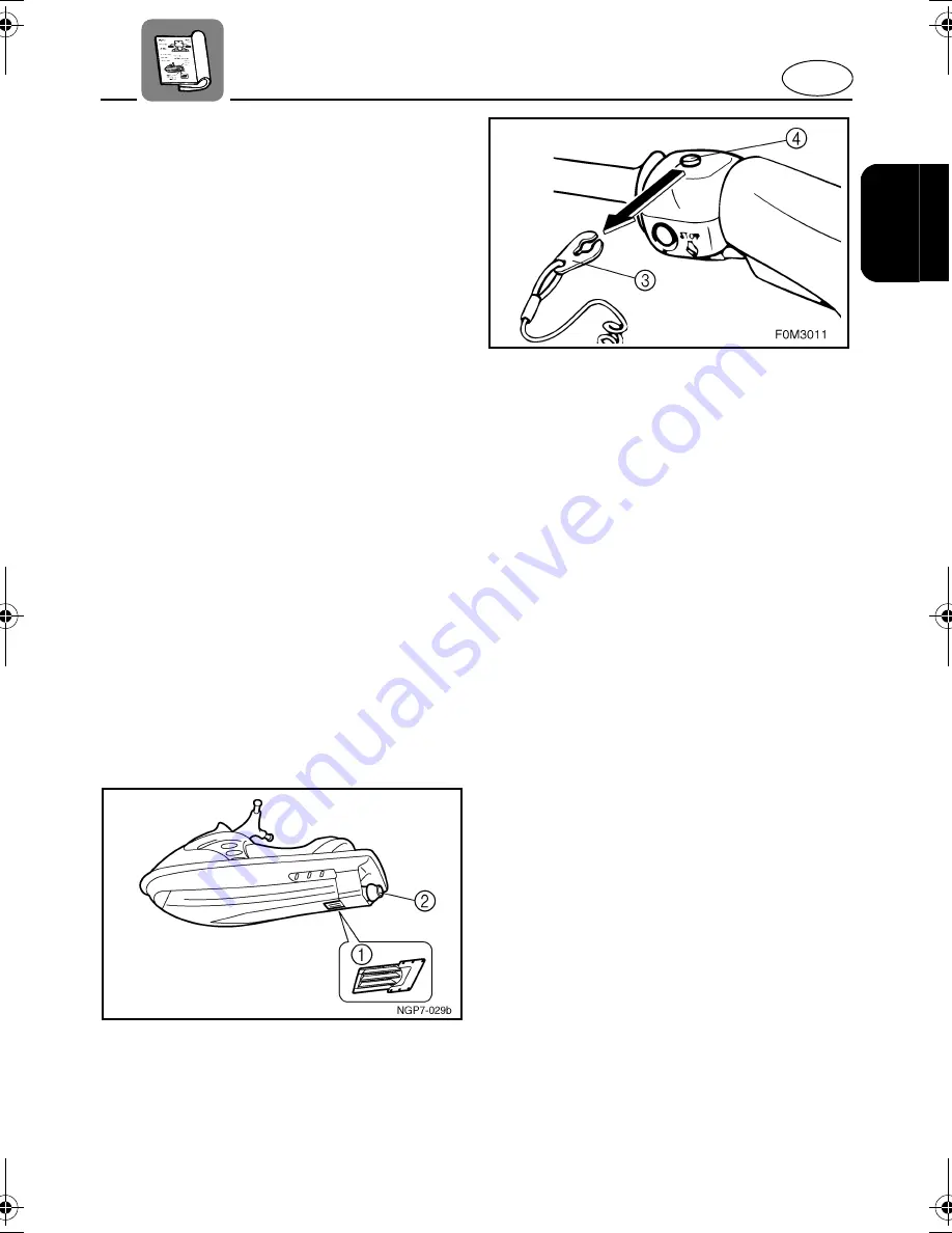 Yamaha VX110 Deluxe WaveRunner 2006 Owner'S/Operator'S Manual Download Page 21