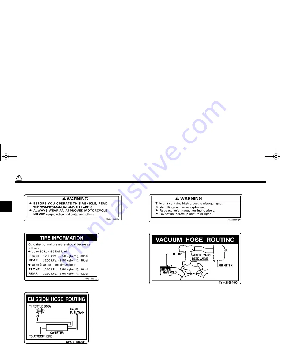 Yamaha WARRIOR XV17PCC Owner'S Manual Download Page 14