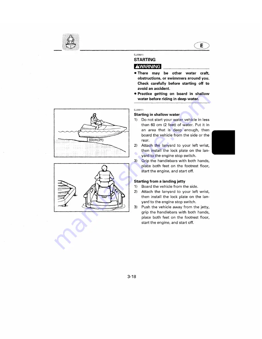 Yamaha WaveRunner GP1200W Скачать руководство пользователя страница 66