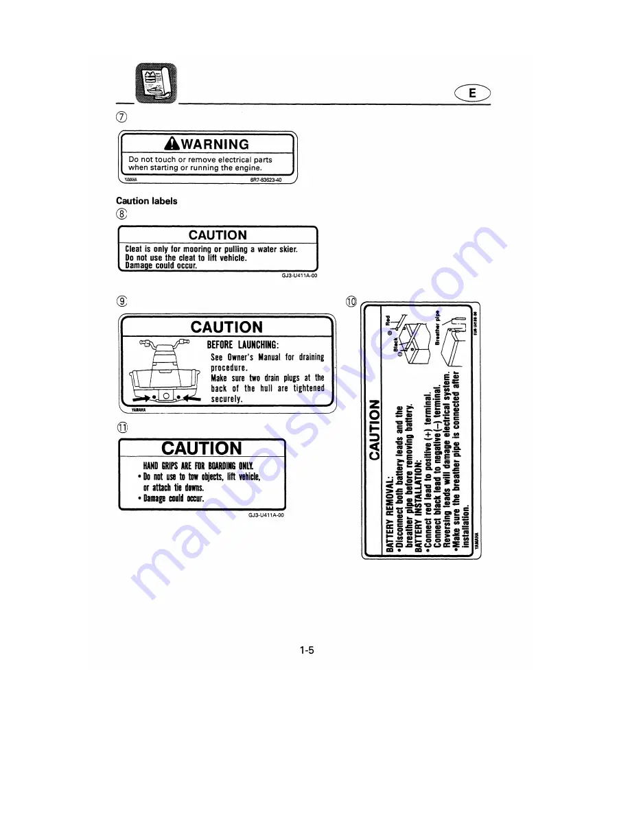 Yamaha WaveRunner XL XL700X Скачать руководство пользователя страница 9