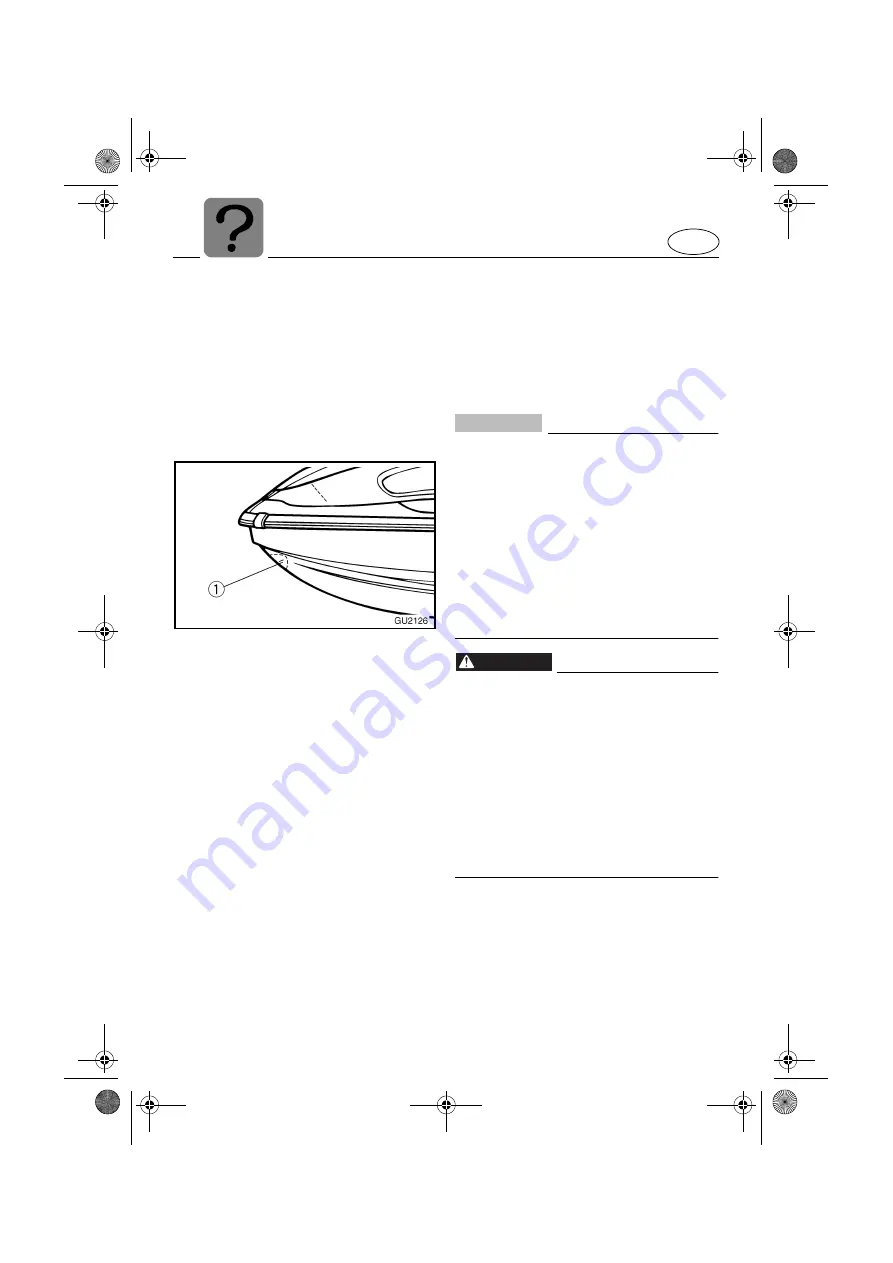 Yamaha WaveRunner XL700 2004 Owner'S/Operator'S Manual Download Page 112