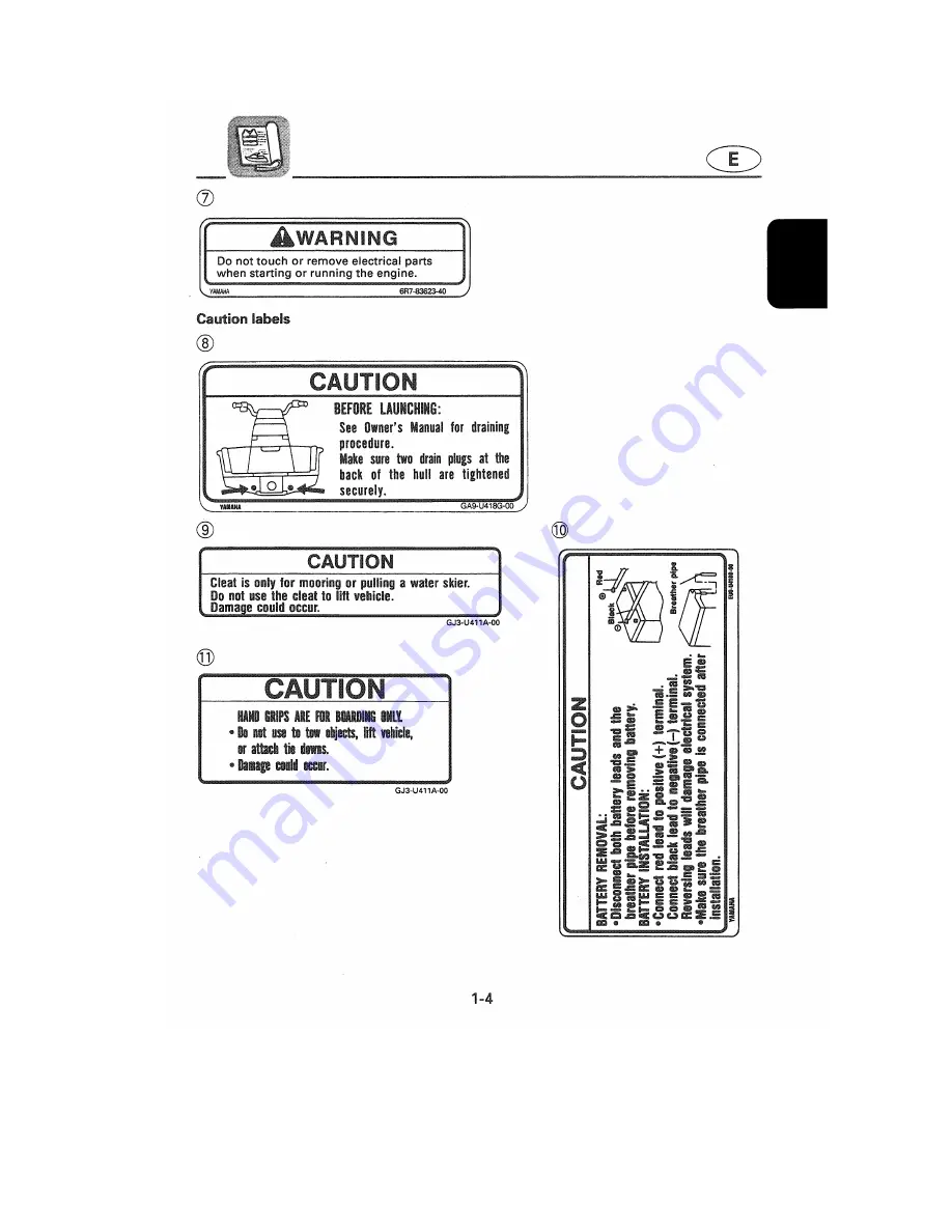 Yamaha WaveVenture WVT700BW Owner'S/Operator'S Manual Download Page 8