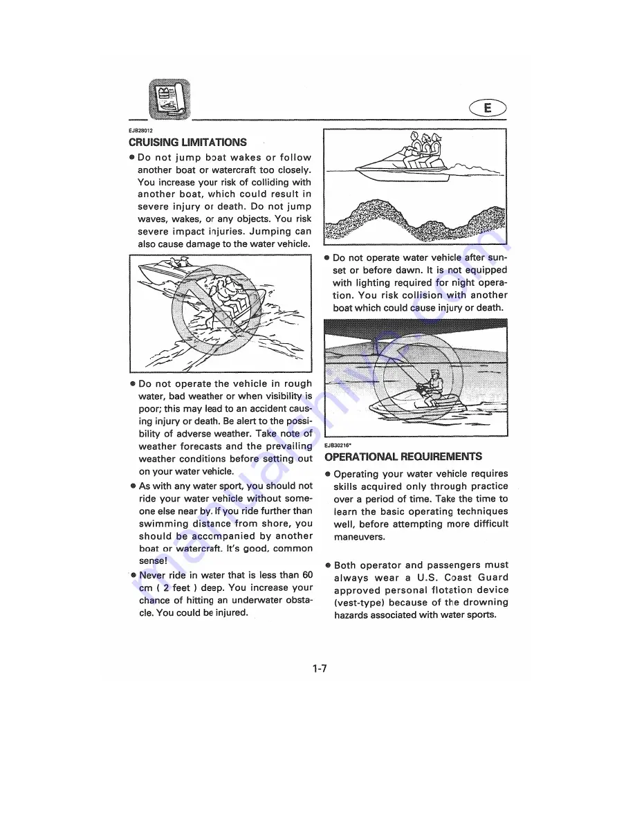 Yamaha WaveVenture WVT700BW Owner'S/Operator'S Manual Download Page 11