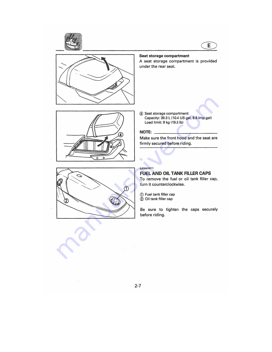 Yamaha WaveVenture WVT700BW Owner'S/Operator'S Manual Download Page 31