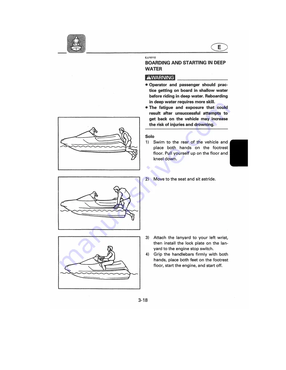 Yamaha WaveVenture WVT700BW Owner'S/Operator'S Manual Download Page 56