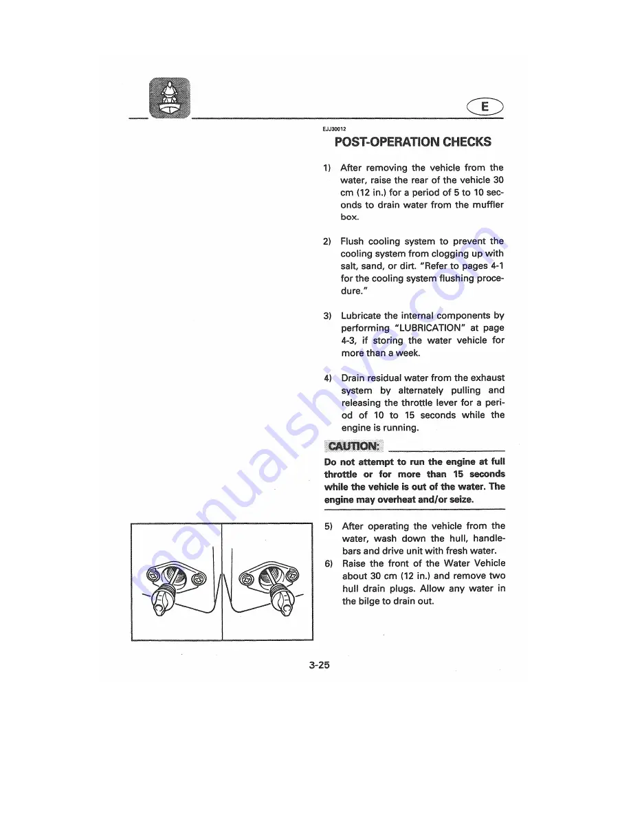 Yamaha WaveVenture WVT700BW Owner'S/Operator'S Manual Download Page 63