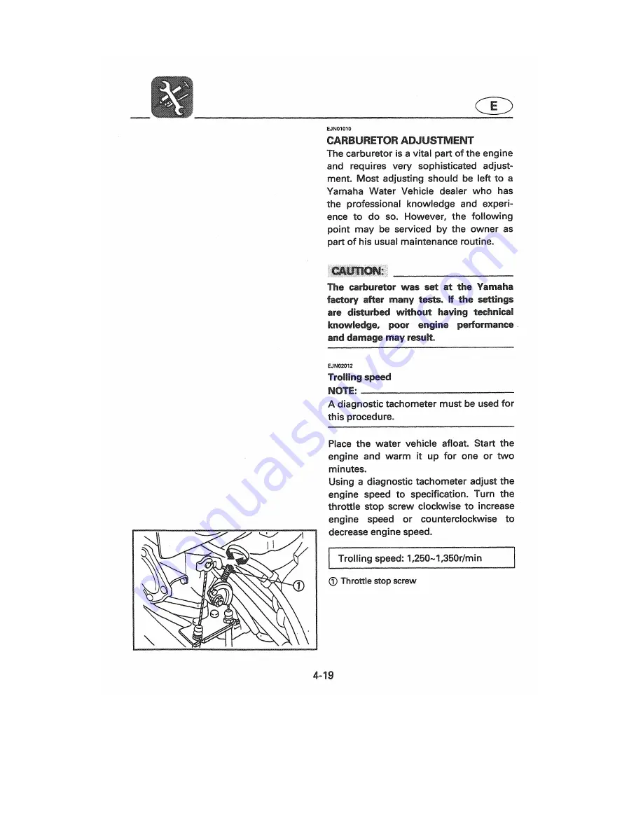 Yamaha WaveVenture WVT700BW Owner'S/Operator'S Manual Download Page 85