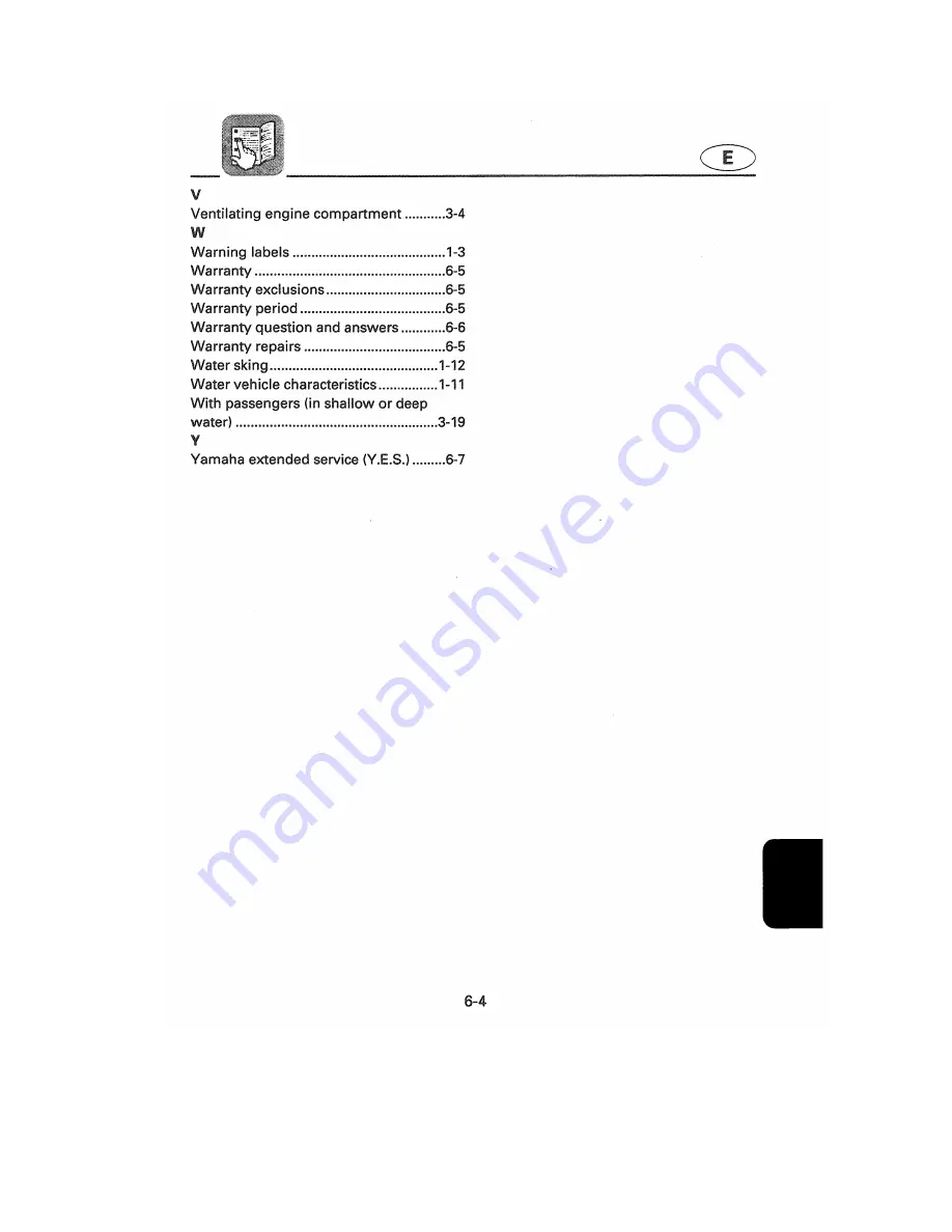 Yamaha WaveVenture WVT700BW Owner'S/Operator'S Manual Download Page 100