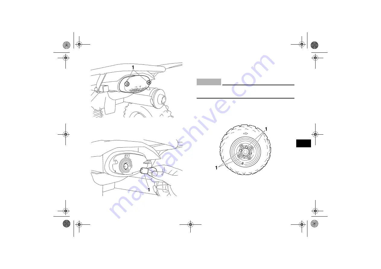 Yamaha WOLVERINE 350 YFM25XX Owner'S Manual Download Page 111