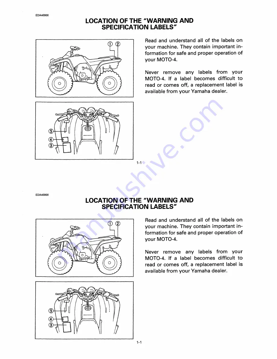 Yamaha Wolverine YFM350FXL Скачать руководство пользователя страница 12